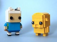 Brickheadz Finn and Jake.