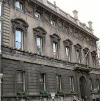 The Garrick Club was founded at a meeting in the Committee Room at Theatre Royal, Drury Lane 17.8.1831. Named in honour of the eminent actor David Garrick whose acting/management at the Theatre Royal,in previous century, had by the 1830s come to represent a golden age of British drama. Originally situated at 35 King St, Covent Gdn, since 1864 it has been at 15 Garrick Street, Covent Garden.
