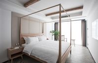 This stylish boutique hotel, as the name suggest, combines a bookstore with accommodations - definitely a trend in China.