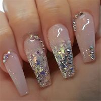 2019 hot fashion coffin nail Trend ideas, Long Coffin nails Inspirations; Nails acrylic; Nails Spring;#coffinnails