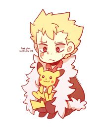 Little Laxus with a cute little Pikachu