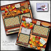 2 printed 12x12 premade scrapbook pages. CHERRY PREMADE. NOT FOR RESALE! DESIGNED BY to find more of my creations! A BOWL FULL OF CHERRIES.