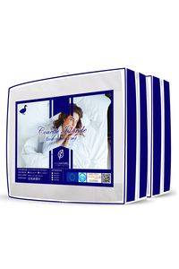 Parfaite en toute saison, cette splendide couette Label Naturel 4 saisons Luxe Islande 90% duvet de canard neuf est composée d'une couette Eté (150g/m²) légère et d'une couette Mi-saison (220g/m²) plus chaude, à assembler pour obtenir une belle couette Hiver 370g/m² chaude et douillette. Son enveloppe en batiste 100% coton et sa finition à double surpiqûre et passepoil fin extrêmement soignée, en font un produit d'exception. Couette labellisée Oeko-Tex® et RDS.
