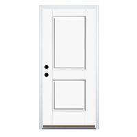 Therma-Tru Benchmark Doors 36-in x 80-in Fiberglass Right-Hand Inswing Ready to paint Unfinished Prehung Single Front Door with Brickmould in the Front Doors department at Lowes.com