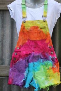 Colorful Overall Shorts