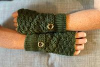 Crochet pattern pdf for fingerless gloves. Found in my store Handmade Is Fun at Etsy. Heart bookmark pattern for FREE until Valentine's day when you buy this pattern
