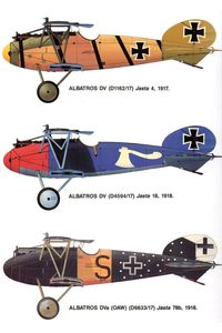 Albatros DV and DVa German World One biplane fighter