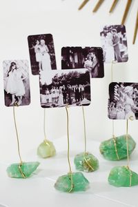 A Beautiful Mess | Try This: Mineral Photo Display
