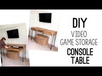DIY TV Console Table with Hidden Storage - Shanty 2 Chic