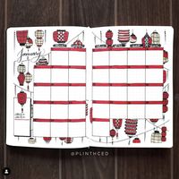 Bullet Journal Theme: Red Lanterns - The Smart Wander