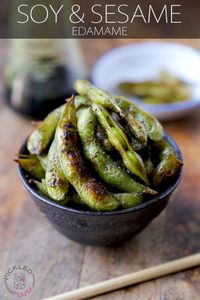Healthy Snack: Soy and Sesame Edamame - Pickled Plum