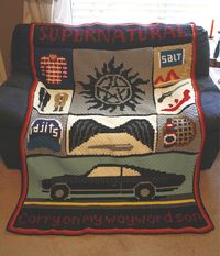 Supernatural Blanket Graphghan Crochet Pattern. Our Supernatural CAL is finally finished and it's beauuuuitful!