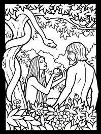 Old Testament Scenes Stained Glass Coloring Book Dover Publications