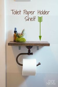 Toilet Paper Holder Shelf and Bathroom Accessories – DIY Decorating and Home Improvement Blog