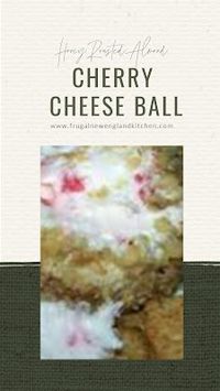 Almond Roasted Cherry Cheese Ball