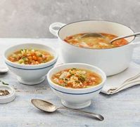 Spiced carrot & lentil soup recipe | BBC Good Food
