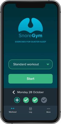SnoreGym – The exercise app for quiet sleep