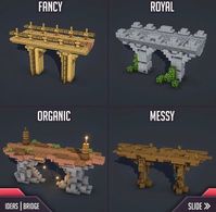 Minecraft daily designs on Instagram: "4 bridge designs! Which one is your favourite? These are perfect for your survival worlds! If you like this post please consider following and leaving a like it helps out a lot! Build by @gamabuild #minecraft #minecraftbuilds #minecraftideas #minecraftbridge #minecraftdaily #minecrafttutorial #minecraftlandscapes #minecraftsurvival"