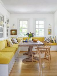 Image result for breakfast nook bay window ideas