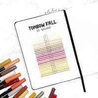 This pretty Tombow fall is made by artist @plslars on IG. ✏ Stationery weekly sale🔥 like brush pens, marking pens🖍 and pencil cases👝 for just fraction of price🛒💨🏃♀️. Visit ALotMall.com 👇