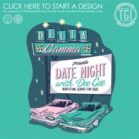 Delta Gamma | ΔΓ | Philanthropy | Philanthropy Shirt | Date Night with Dee Gee | TGI Greek | Greek Apparel | Custom Apparel | Sorority Tee Shirts | Sorority T-shirts | Custom T-Shirts