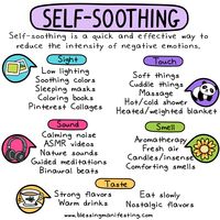 Self-soothing is not only an act of self-care but it's also a great coping mechanism for all kinds of mental health issues.