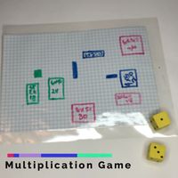 This multiplication grid game is a fun and easy math game to teach multiplication arrays! #mathgame #math #multiplication #multiplicationgame #arrays #funmath