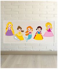 Láminas de Princesas para habitaciones infantiles | Decoideas.Net