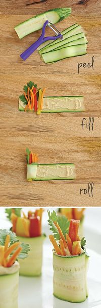 Easy cucumber vegetable wraps for on the road