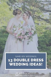 Planning a wedding with both of you wearing wedding dresses? Superb! Here are the latest double-dress wedding trends for you to consider as you put together your dazzling bridal outfits.