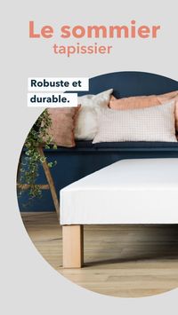 Le sommier tapissier Cosme est conçu à base de matériaux naturels, pour une bonne respiration de votre matelas en latex naturel. Bois massif des Vosges, non traité et non vernis. Confection française.