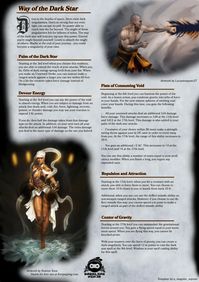 Way of the Dark Star (Harness the power of a black hole with this monk subclass.) : UnearthedArcana