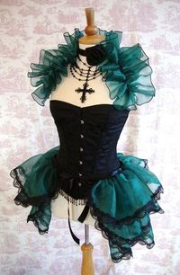 ABSINTH GODDESS Chiffon Burlesque Bustle & skirt