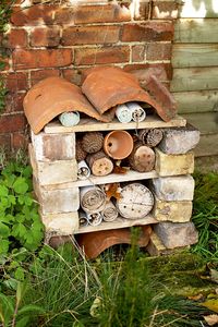 Homemade bug hotel garden craft. Got the bricks, drill and "stuff" - what am I waiting for!?