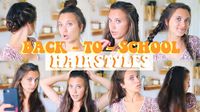 Back To School- 10 heatless hairstyles you will actually wear | Hannah Meloche - YouTube