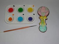 watercolour painting on cookies