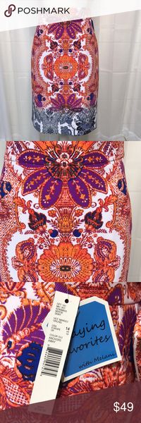 lengthening a skirt with two fabrics families in different tones-one colorful and one neutral