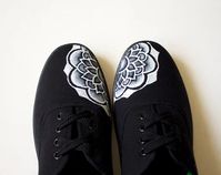 Hand Painted Shoes Clothing & Accessories by KezbirdieKreations