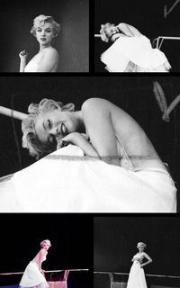 Marilyn Monroe. Ballerina sitting. Photos by Milton Greene, 1954.