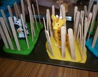 ***** Playdough zoo- yes! -This was a hit during our zoo week and inspired sorting of animal types, matching colors, etc. The kids got creative finding other items to use with our play dough, like wooden blocks, clean stamps, etc.