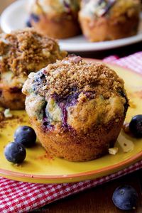 This is my best blueberry muffins recipe! They're extra buttery, soft, and moist. For that bakery style goodness, top with cinnamon brown sugar streusel. Prepared with basic ingredients and a couple mixing bowls, you'll appreciate this easy breakfast recipe. Recipe on sallysbakingaddiction.com