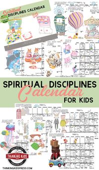 The Spiritual Disciplines Calendar for Kids will help your kids develop lifelong spiritual habits!