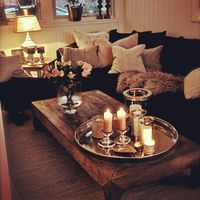 LIVING ROOM & STUDY: COFFEE TABLE & LIGHTING IDEA