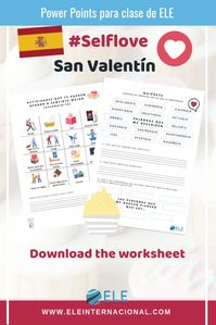 Actividades para trabajar en San Valentín en clase de español. #selflove #profedeele