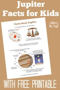 Fun Jupiter Facts for Kids With Free Printables