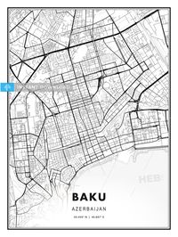 This printable map template of Baku, Azerbaijan with Cityname, Country and Coordinates has been carefully designed to achieve the highest print quality on large posters. There are fine gradations in t... ... #bread #download #digital #sketch #printable #drawing #wallpaper #pattern #seamless #vector #hebstreit