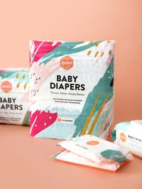 Packaging design for Parasol Co, a baby essentials subscription company