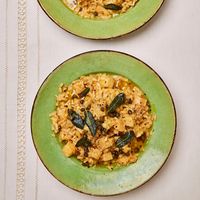 Meera Sodha’s vegan recipe for celeriac risotto with sage, caper and lemon oil | The New Vegan | Food | The Guardian
