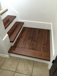 Replaced the carpet on our stairs with wood. Check out the full project http://ift.tt/1Yi9vtg Don't Forget to Like Comment and Share! - http://ift.tt/1HQJd81