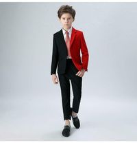 color:like the picture this suit that is for 1-12 years old that include Jacket,Pants If you want to make the suits for children beyond 13 years, please contact us. Please tell us your measurements or choose from our size chart and color when you make the order. Thanks! size chart/inch Age Jacket length Sleeve length chest Inside leg Waist 1 to 2 14 14 26 13.5 18-24 2 to 3 15.5 14 27 14 19-26 3 to 4 16 14 28.5 15 22-26 4 to 5 17.5 14.5 30 16 22-28 5 to 6 18 15.5 30.5 17 22-28 6 to 7 18.5